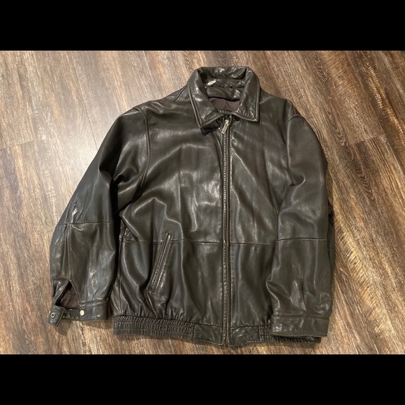 Brown Leather Jacket - Picture 1 of 8